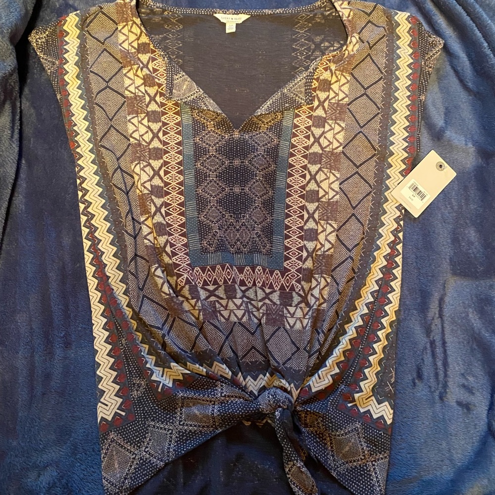 NWT Lucky Brand knot top small